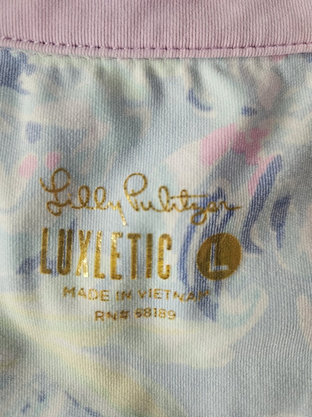 LILLY PULITZER Reesa Luxletic Purple Sleeveless Golf Tennis Top | SZ L - Picture 8 of 11
